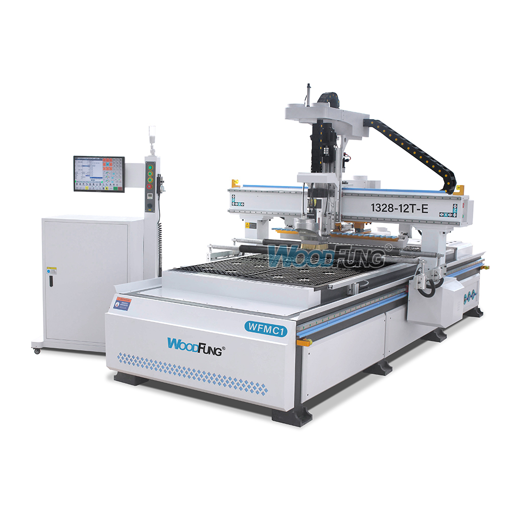 WFMC1 ATC CNC Router | 9KW Spindle, Vacuum Table & Auto Tool Changer for Woodworking