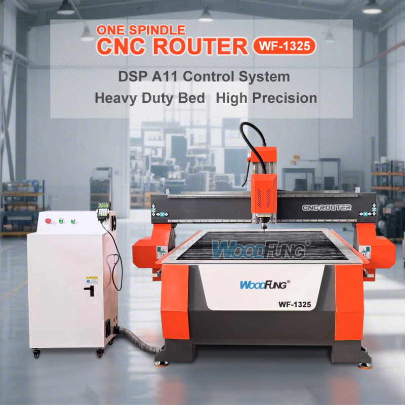 WF-1325 CNC Router Machine – 1300×2500mm Woodworking CNC with Single Spindle