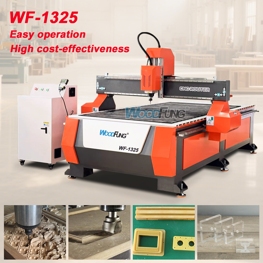 WF-1325 CNC Router Machine – 1300×2500mm Woodworking CNC with Single Spindle