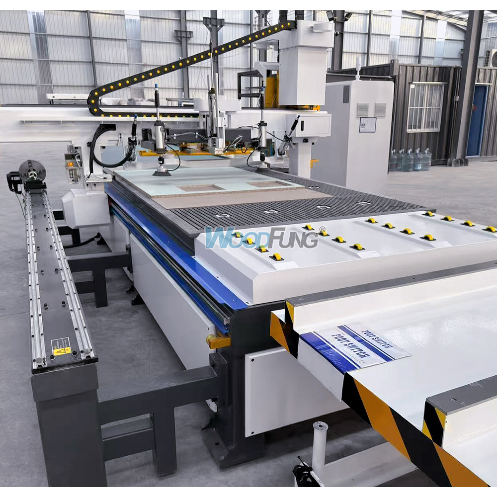 Fresadora CNC WFMC1 ATC | Husillo de 9 kW, mesa de vacío y cambiador automático de herramientas para carpintería