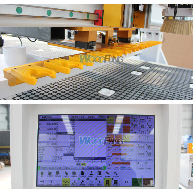 Fresadora CNC WFMC1 ATC | Husillo de 9 kW, mesa de vacío y cambiador automático de herramientas para carpintería