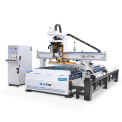 Fresadora CNC WFMC1 ATC | Husillo de 9 kW, mesa de vacío y cambiador automático de herramientas para carpintería