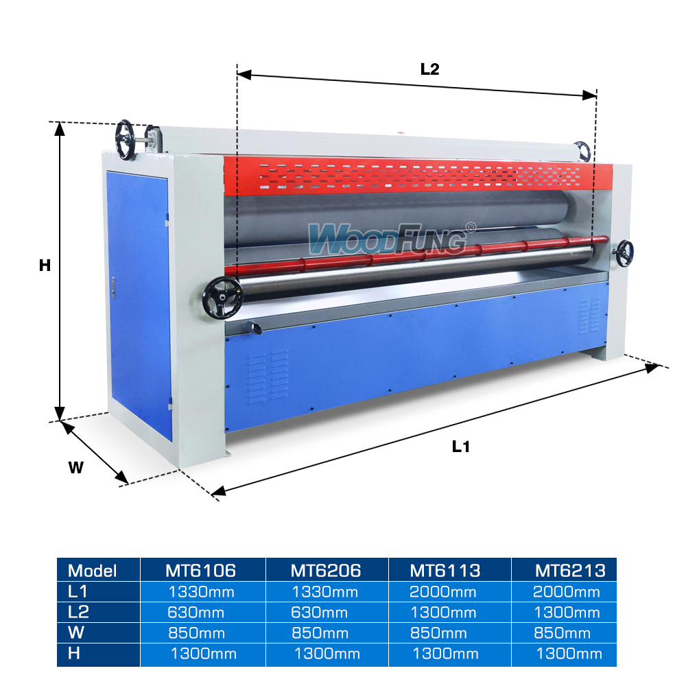 MT-6213 WOODFUNG - Máquina encoladora de doble cara para madera contrachapada