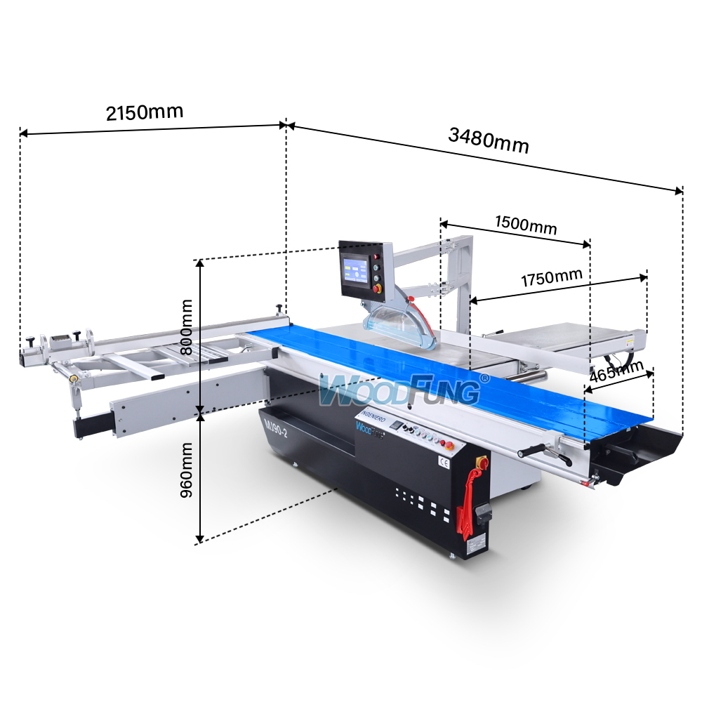 MJ90-2 CNC Panel Saw | Heavy Duty Sliding Table Saw with CNC Rip Fence