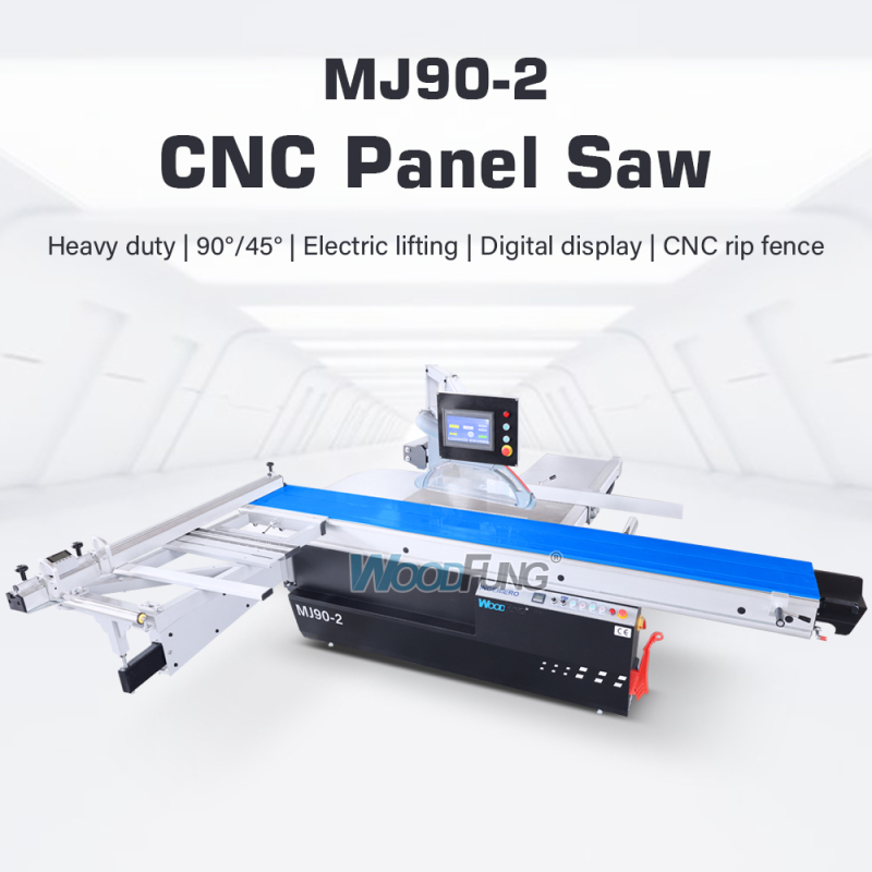 MJ90-2 CNC Panel Saw | Heavy Duty Sliding Table Saw with CNC Rip Fence