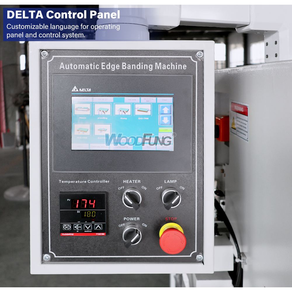 MY-12T premilling automatic edge banding machine with top glue pot