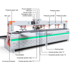 Taladradora y fresadora multifuncional CNC CK7000 | Solución integral para la producción de muebles