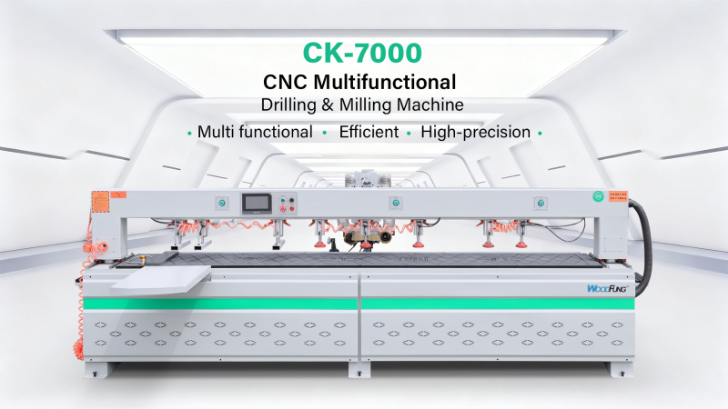 Taladradora y fresadora multifuncional CNC CK7000 | Solución integral para la producción de muebles