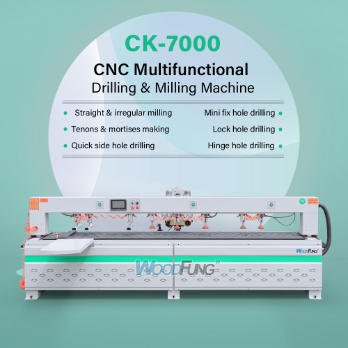 Taladradora y fresadora multifuncional CNC CK7000 | Solución integral para la producción de muebles