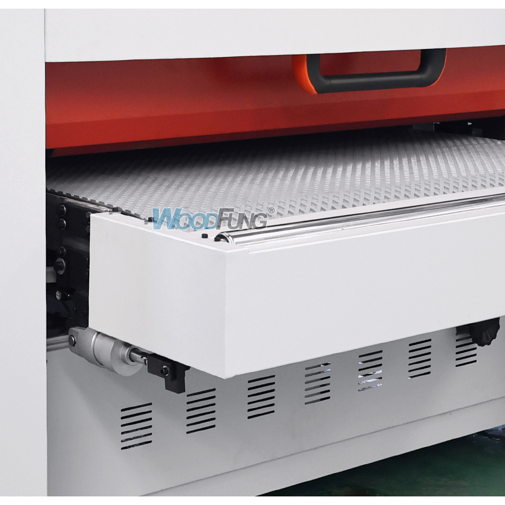 WOODFUNG 130R-RP Cabinet door mdf plywood woodwork calibrate wide belt sander sanding machine for wood