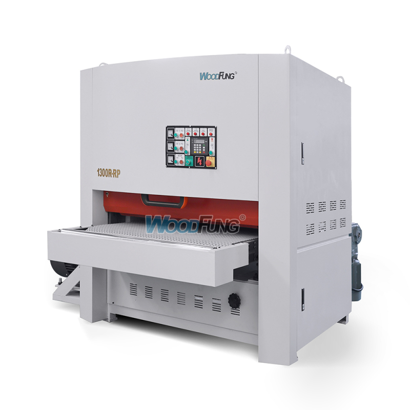 WOODFUNG 130R-RP Cabinet door mdf plywood woodwork calibrate wide belt sander sanding machine for wood