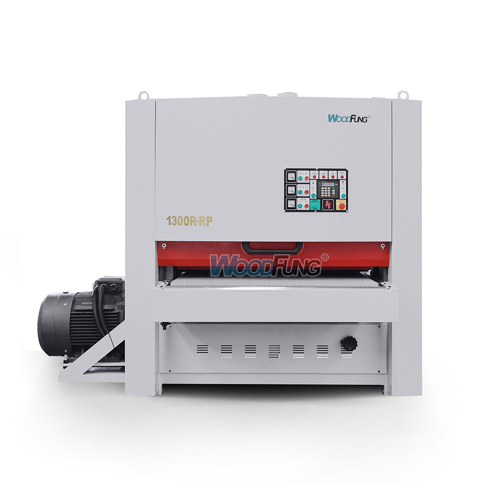 WOODFUNG 130R-RP Cabinet door mdf plywood woodwork calibrate wide belt sander sanding machine for wood