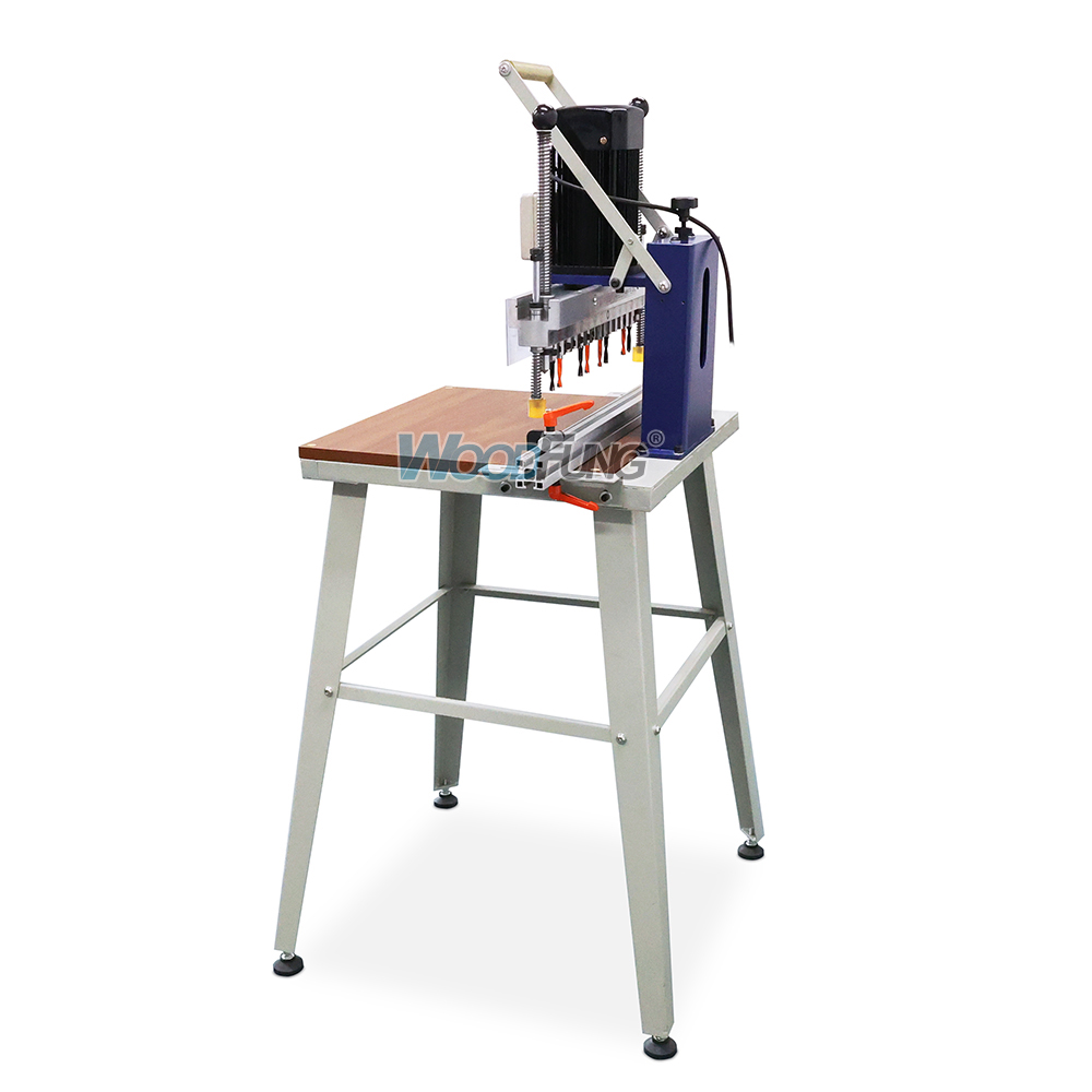 Mandrinadora de línea portátil MZ13 – Taladrado de precisión de 13 husillos para ebanistas