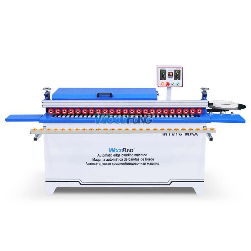 Máquina automática para encolar cantos MY-07C MAX Encolado Recorte Raspado Corte de extremos Pulido Recolección de polvo Encolado de cantos y redondeo