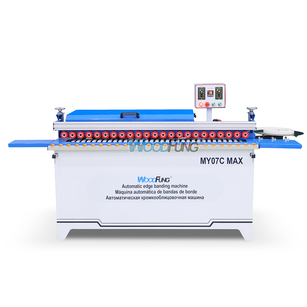 Máquina automática para encolar cantos MY-07C MAX Encolado Recorte Raspado Corte de extremos Pulido Recolección de polvo Encolado de cantos y redondeo