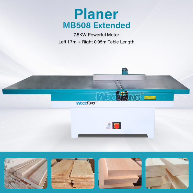 MB508 High Quality Helical Cutter Wood Jointer Surface Planer