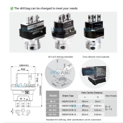 MZ73033 Perforadora de bisagra de madera de tres cabezales