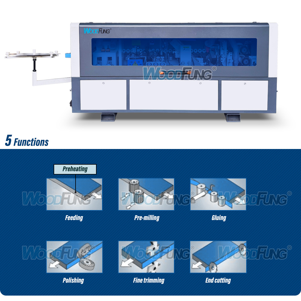 WF60EB Compact Automatic Edge Banding Machine with Pre-Milling for Small & Medium Furniture Workshop