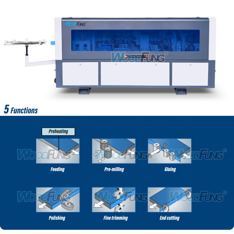 WF60EB Compact Automatic Edge Banding Machine with Pre-Milling for Small & Medium Furniture Workshop