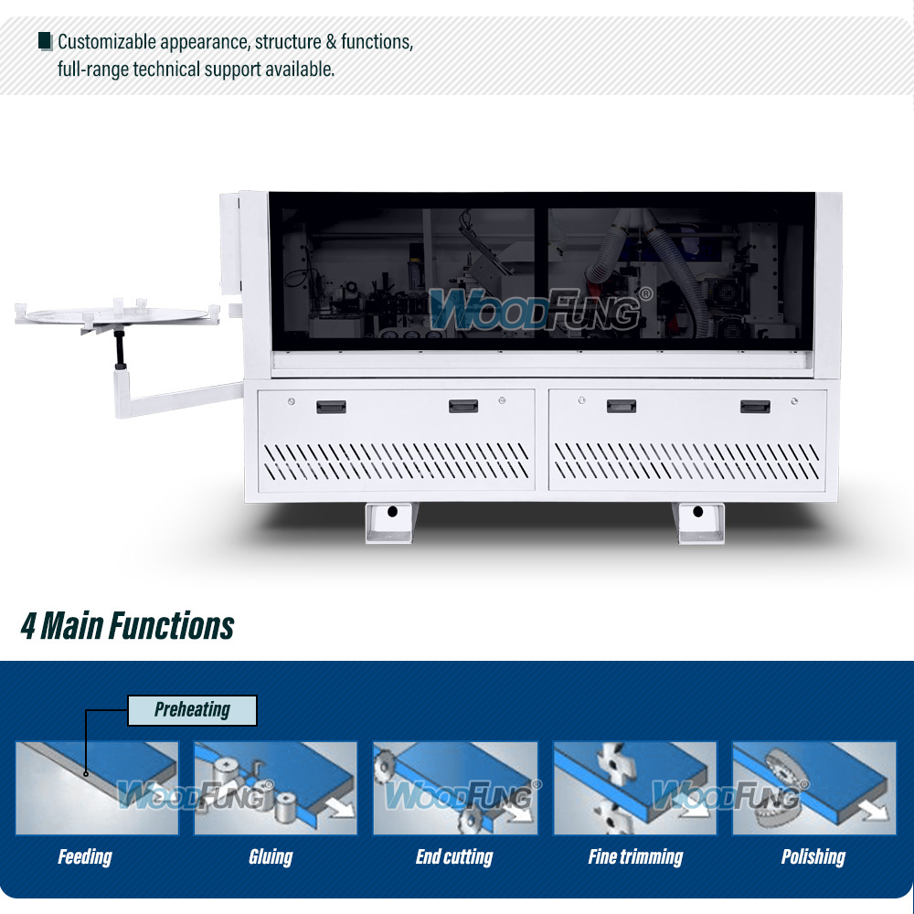 WF-60E automatic edge banding machine for woodworking machinery