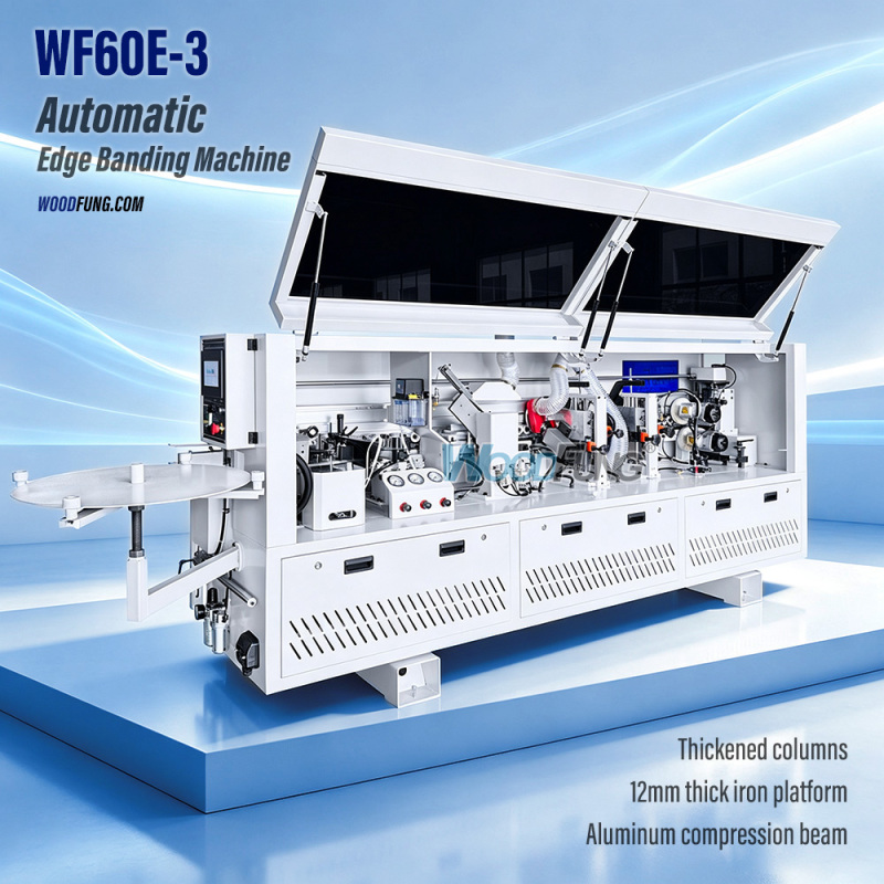 WF60E-3 Automatic Edge Banding Machine 5 Main Functions Wood Panel Edge Sealing Machine for Cabinet Production