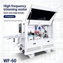 WF-60 Semi Automatic Edge Bander 3 Functions Gluing Fine Trimming Polishing Wood Edge Banding Machine