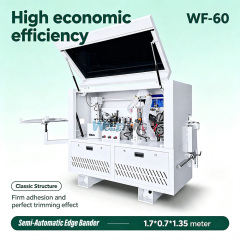 WF-60 Semi Automatic Edge Bander 3 Functions Gluing Fine Trimming Polishing Wood Edge Banding Machine