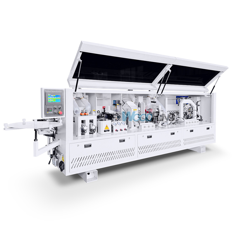 WF60E-4-B Automatic Edge Bander Woodworking Panel Furniture Edge Banding Machine With Pre‑milling Corner Rounding Polishing