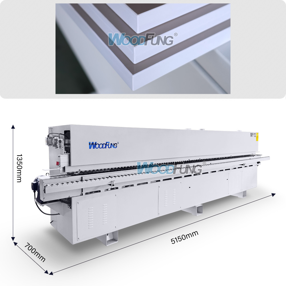MY-13 5.4meters compact automatic edge banding machine with pre milling and Corner rounding functions
