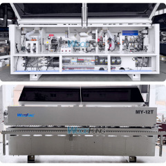 MY-12T premilling automatic edge banding machine with top glue pot