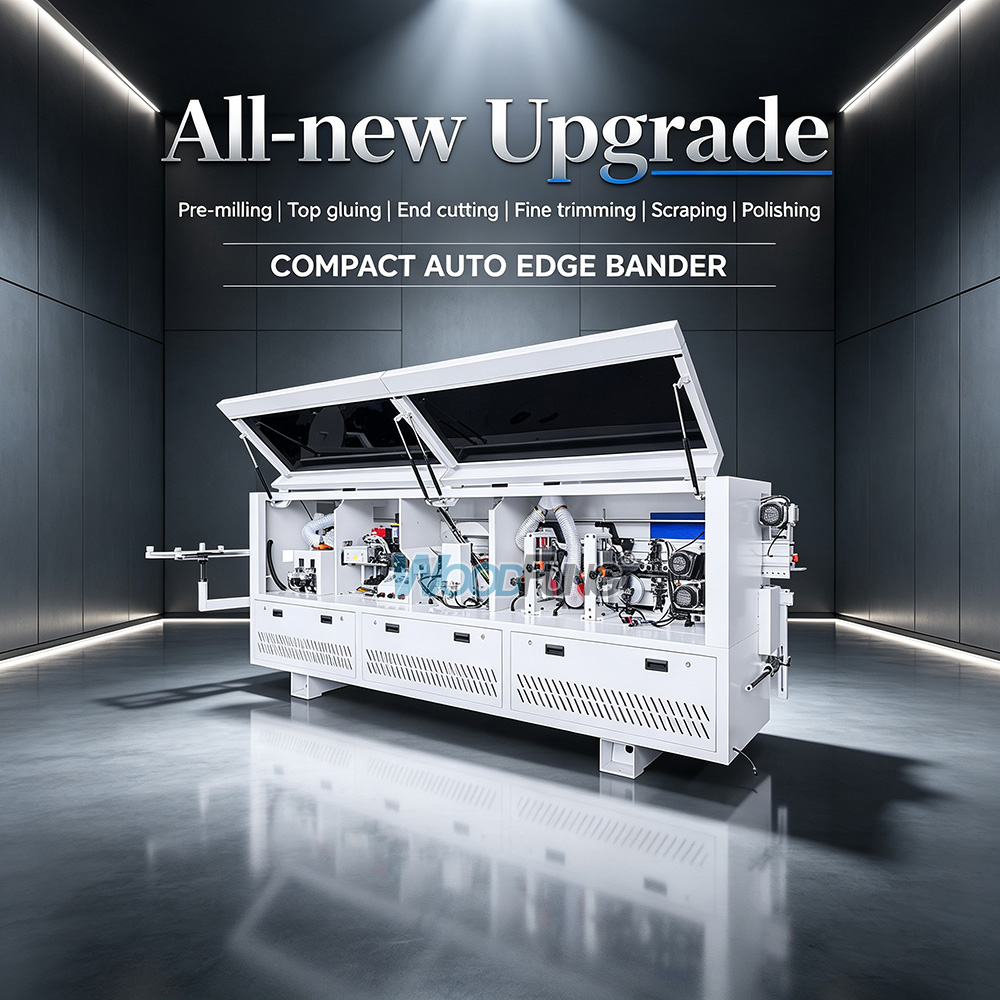 MY-12T premilling automatic edge banding machine with top glue pot