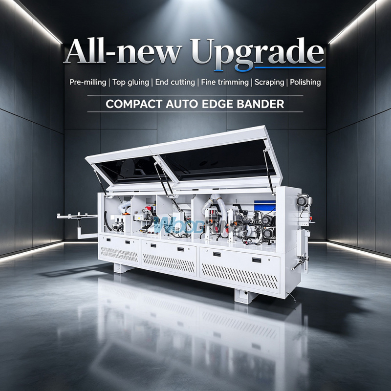 MY-12T premilling automatic edge banding machine with top glue pot