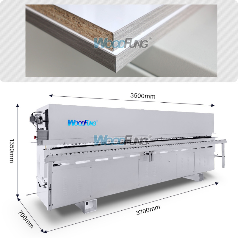 MY-12T premilling automatic edge banding machine with top glue pot