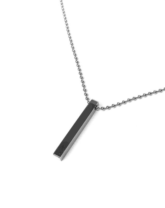 Minimal bar necklace (silver)