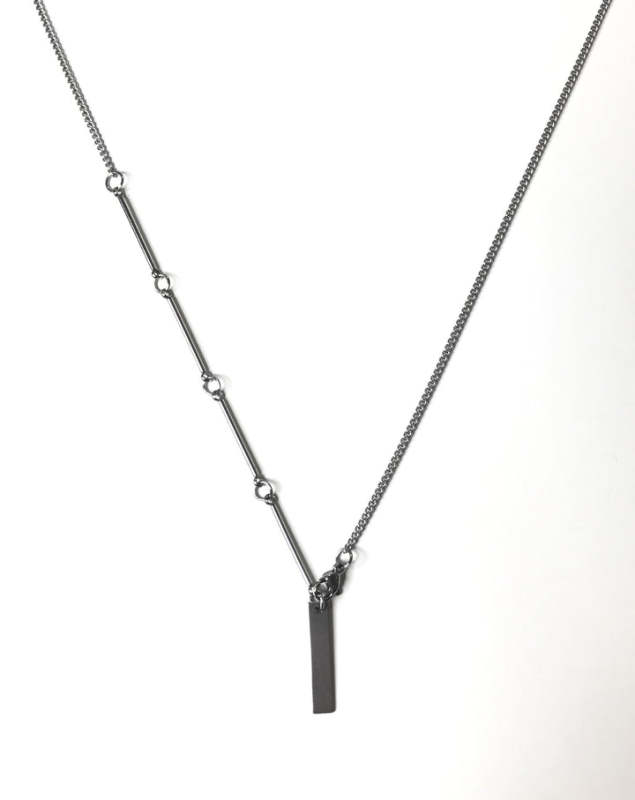 layer rectangle necklace