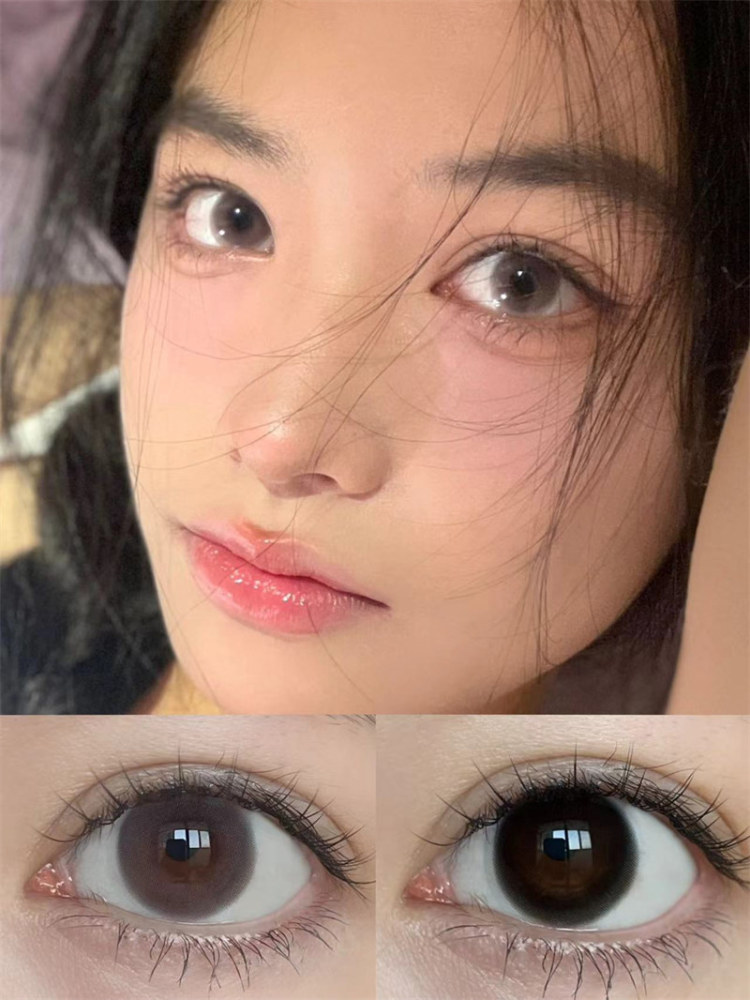 【編號615】 專為敏感眼打造 日拋 MODU 黑色 / 粉灰色  0-800度