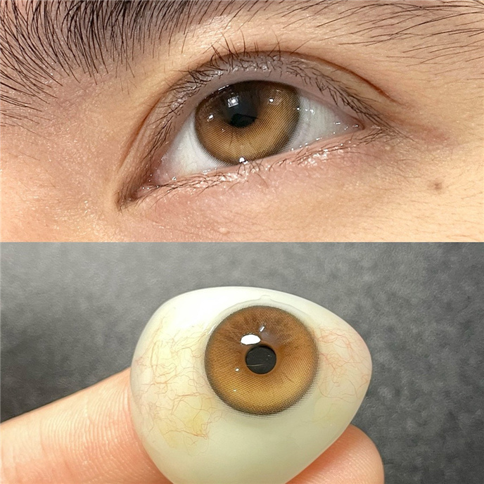 【編號034】日拋 AmberBrown 金棕色 0-1000度