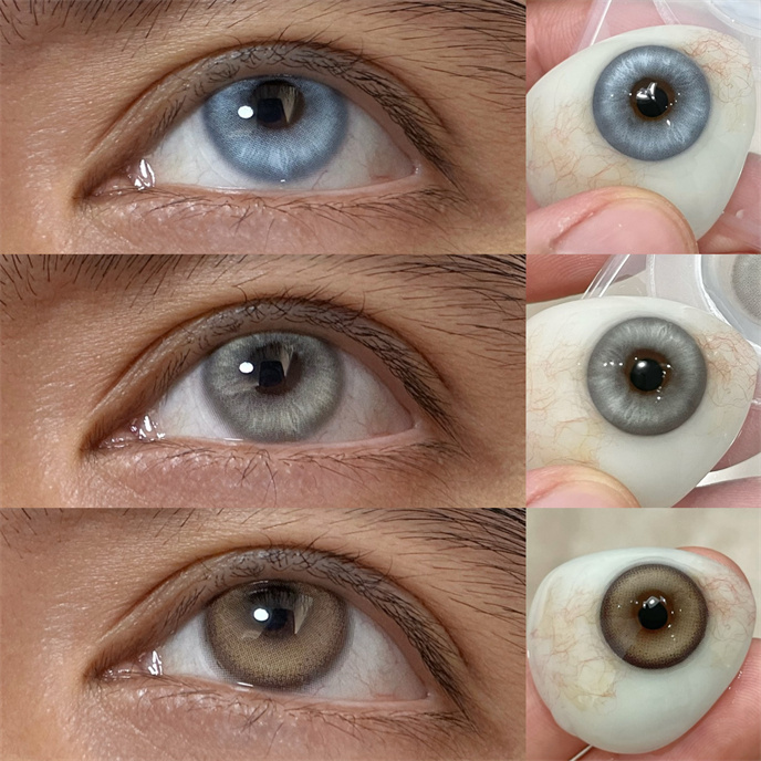 【395】月拋 Brown/Blue/Gray 棕/藍/灰 0-800度