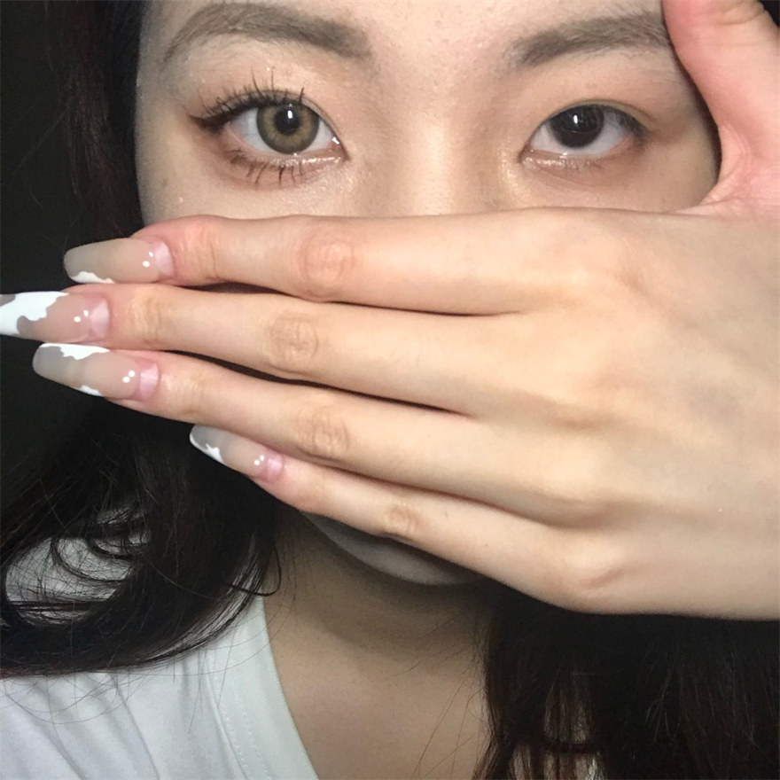 【139】日拋 亞裔辣妹棕 BROWN 0-800度