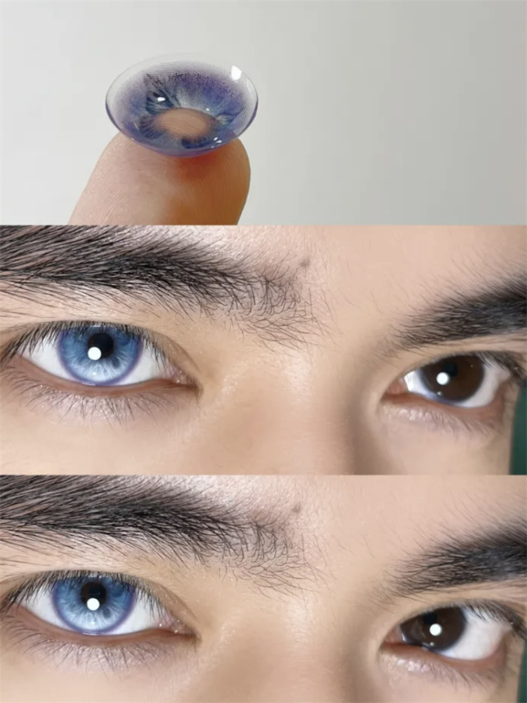 【213】半年拋Butterfly 藍/綠/棕/灰/粉/紫0-800度