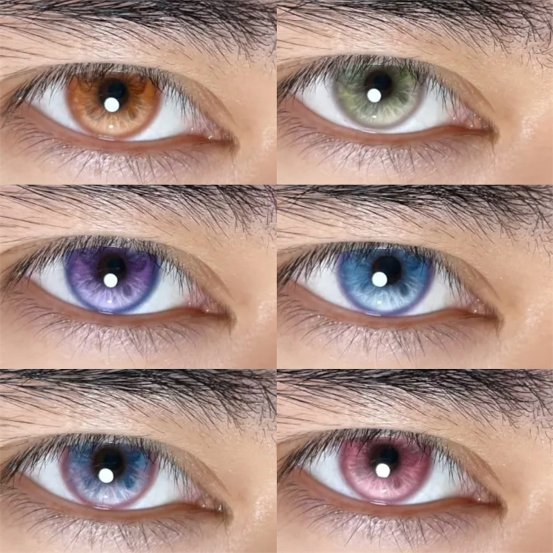 【213】半年拋Butterfly 藍/綠/棕/灰/粉/紫0-800度