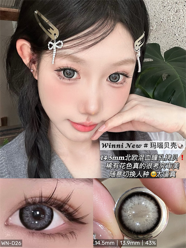 【407】日拋 WINNI 黑灰/藍/棕/銀灰色 0-1000度