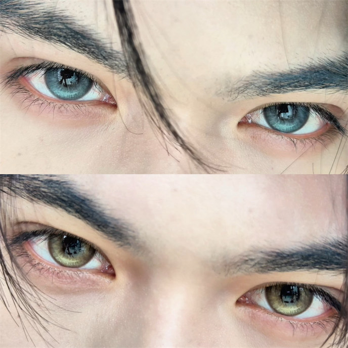 【709】半年拋 BROWN/GRAY 金棕/灰色 0-800度
