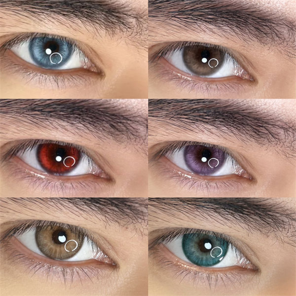 【1056】月拋 BLUE/COFFEE/RED/VIOLET/BROWN/GREEN 藍/咖/紅/紫/棕/綠 0-800度