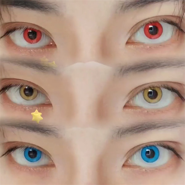 【1109】半年拋 RED/YELLOW/BLUE 紅/棕黃/藍 0-800度