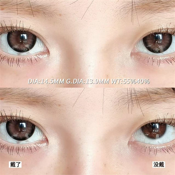 【1235】半年拋 BROWN/棕  0-800度