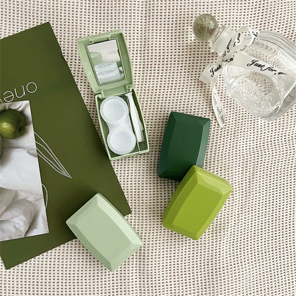 【森系高顏值綠色】隱眼盒 水盒子單副裝SH49