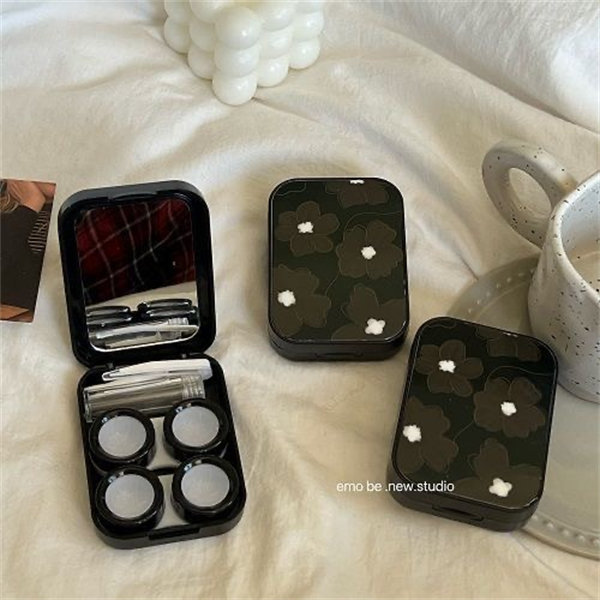 【暗黑玫瑰高級個性】隱眼盒 水盒子兩副裝SH57