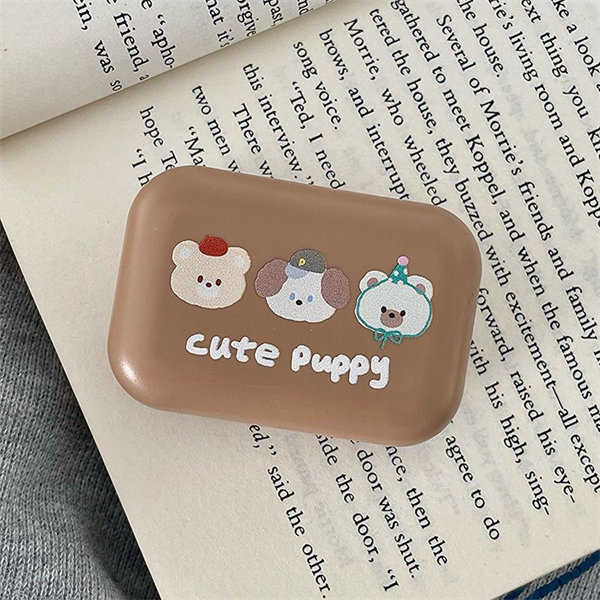 【可愛三隻小熊】隱眼盒 水盒子單副裝SH54