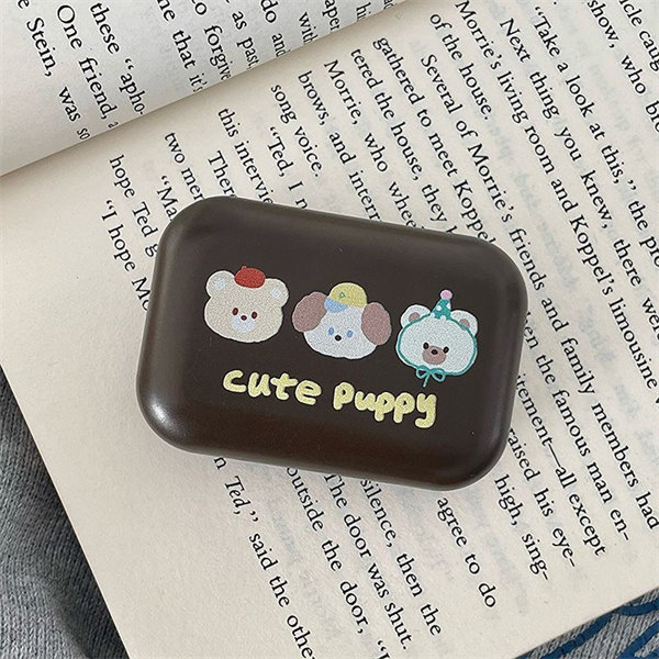 【可愛三隻小熊】隱眼盒 水盒子單副裝SH54